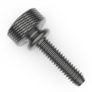 RAF Thumb Screw, #8-32 Thread Size, Aluminum, 3/8 in Lg 7106-AL